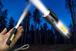 Portable Military Grade Rechargeable LED Torch - Super Bright, Lightweight Home Emergency Light - thumbnail 8