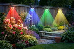RGB Solar LED Wall Washer Light - Waterproof Outdoor Garden Lighting - thumbnail 6