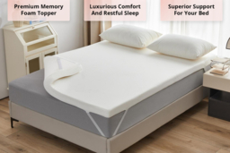 PRICE DROP! Premium Memory Foam Mattress Topper - 5 Sizes & Up to 5cm Thickness! - thumbnail 8
