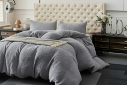 Luxury Teddy Fleece Duvet Set - Ultra-Soft, Machine Washable, Winter Bedding in Multiple Sizes & Colours - thumbnail 6