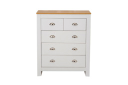 Chest Of Drawers - White & Oak Colour - thumbnail 2