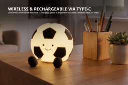 Football Night Light with Rechargeable Battery - thumbnail 4