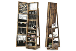 Rotating Full-Length Mirrored Jewellery Cabinet - thumbnail 5