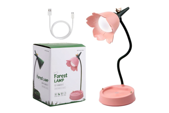 Rechargeable LED Flower Table Lamp - Dimmable, Flexible Gooseneck, Eye Comfort, 4 Colours - image 1