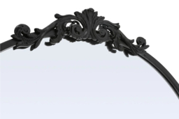 Vintage- Arched Black Metal Framed Mirror - thumbnail 3