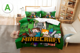 Cartoon  ce Duvet Cover Set - Soft Polyester, Machine Washable, 12 Styles, Single/Double/King - thumbnail 8
