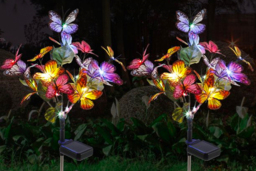 Solar Butterfly LED Garden Lights - 2 Pack