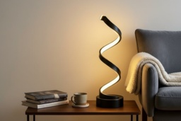 LED Spiral Table Lamp - Energy Efficient, Adjustable Modes, Modern Design - thumbnail 2