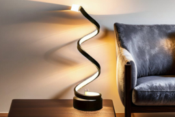LED Spiral Table Lamp - Energy Efficient, Adjustable Modes, Modern Design - thumbnail 7