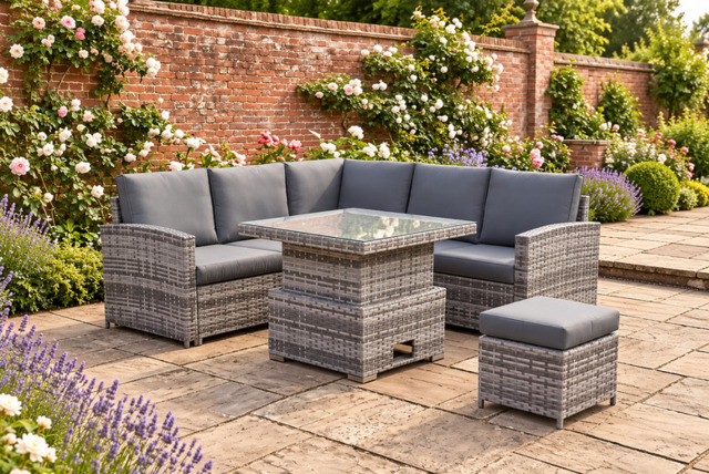Regatta Compact High-back Square Corner Sofa Set for Outdoor Comfort - image 1