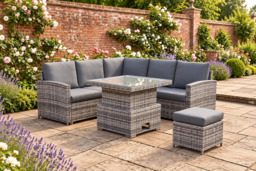 Regatta Compact High-back Square Corner Sofa Set for Outdoor Comfort - thumbnail 1