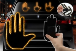 Novelty LED Hand Gesture Car Light - Remote Control, 203 LEDs, Surface Mount - thumbnail 2