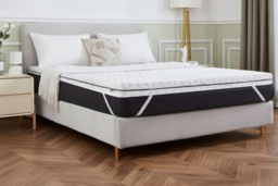 PRICE DROP! Hotel Quality Dual Layer Memory Foam Mattress Topper - Hypoallergenic, Breathable, 5 Sizes - thumbnail 6