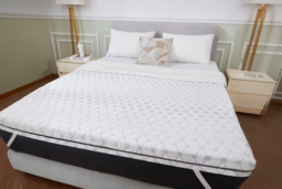 PRICE DROP! Hotel Quality Dual Layer Memory Foam Mattress Topper - Hypoallergenic, Breathable, 5 Sizes - thumbnail 8