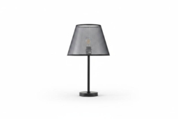 Contemporary Minimalist Black Table Lamp with Sleek Fabric Shade and Metal Base - thumbnail 5