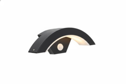 Black Curved Outdoor LED Light with Motion Sensor - thumbnail 8