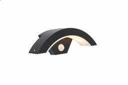 Black Curved Outdoor LED Light with Motion Sensor - thumbnail 4
