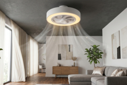Round Acrylic LED Ceiling Fan Light with Remote - thumbnail 6