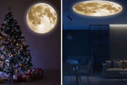 2-in-1 LED Table Projector Lamp - Moon & Earth, Rotating, Portable, Modern Night Light - thumbnail 8