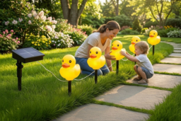 Solar LED Duck String Lights - Outdoor Fun - thumbnail 6
