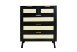 PRICE DROP! 5-Drawer Rattan Chest of Drawers - thumbnail 3