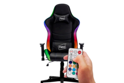 Gaming RGB Office Chair with LED Lights & Remote - thumbnail 4