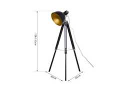 PRICE DROP! HOMCOM Industrial Floor Lamp - Modern Standing Light, Sturdy Metal, Statement Style - thumbnail 1