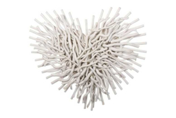 Driftwood Effect Heart White 3D Wall Art - Modern Wood Decorative Accent, 60cm - thumbnail 5