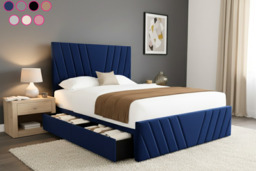 Venice Divan Bed with Mattress - 6 Sizes, 7 Colours & Storage Options - thumbnail 2