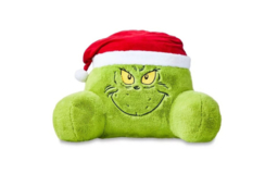 Eco-Friendly Cartoon Christmas Reading Pillow - Grinch & Tree Motif, Machine Washable, Multiple Sizes - thumbnail 5