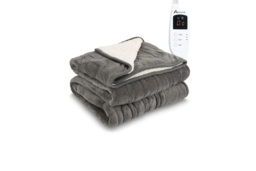 Ultra-Soft 200GSM Flannel Electric Heated Throw - 7 Heat Settings! - thumbnail 1