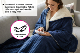Ultra-Soft 200GSM Flannel Electric Heated Throw - 7 Heat Settings! - thumbnail 8