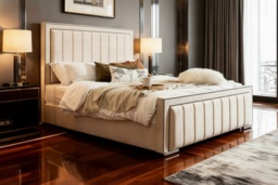 Houston Plush Luxury Bed Frame - Premium Plush Fabric, All Sizes - thumbnail 2