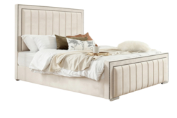 Houston Plush Luxury Bed Frame - Premium Plush Fabric, All Sizes - thumbnail 7
