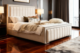 Houston Plush Luxury Bed Frame - Premium Plush Fabric, All Sizes - thumbnail 5
