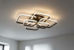 70W Adjustable LED Semi-Flush Ceiling Light with Remote - thumbnail 2