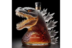 Godzilla Hand-Blown Glass Whiskey Bottle - Decorative Bar Ornament, 300ml Modern Home Decor - thumbnail 8