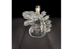 Godzilla Hand-Blown Glass Whiskey Bottle - Decorative Bar Ornament, 300ml Modern Home Decor - thumbnail 7
