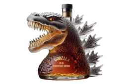 Godzilla Hand-Blown Glass Whiskey Bottle - Decorative Bar Ornament, 300ml Modern Home Decor