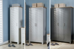 Camden Oak Effect Wardrobe - 1, 2 or 3 Door Contemporary Bedroom Storage with Hanging Rail - thumbnail 2