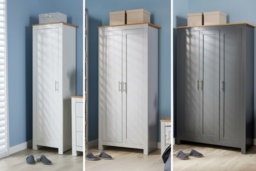 Camden Oak Effect Wardrobe - 1, 2 or 3 Door Contemporary Bedroom Storage with Hanging Rail - thumbnail 2