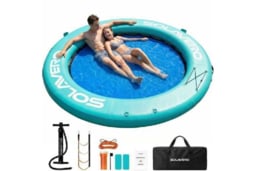 EcoFurnix Inflatable Ring Floating Hammock - Pool & Garden Water Lounger, One Size, Durable PVC - thumbnail 6