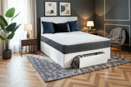 White Ivy Plush Divan Bed, Mattress & Optional Front Storage - 6 Sizes - thumbnail 6