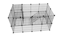 Large Small Pet Cage - Metal Wire Enclosure for Rabbits, Guinea Pigs & Hamsters, Easy Assembly, Spacious 140cm