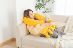 Plush 'Feels Like A Hug' U-Shaped Pillow - Soft Cushion, 2 Sizes & 6 Colours - thumbnail 6