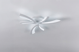 V-Shaped Semi-Flush LED Ceiling Light with Remote Control