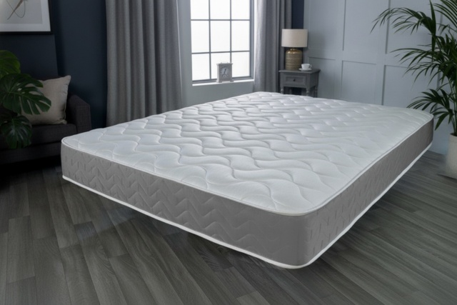 Grey Memory Foam Hybrid Mattress - 7 Layers, Cooling, 5 Sizes - image 1