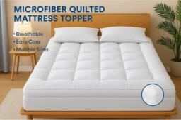 PRICE DROP! Winter Warmth Super Thick 10cm Mattress Topper - 3 sizes! - thumbnail 2