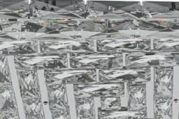 Square Crystal LED Ceiling Light - 36W - thumbnail 3