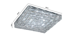 Square Crystal LED Ceiling Light - 36W - thumbnail 8